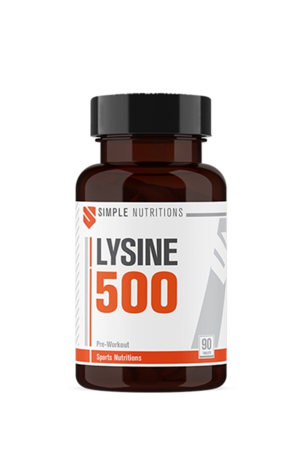 Simple Nutritions Lysine (Lizin) 500 Mg 90 Tablet