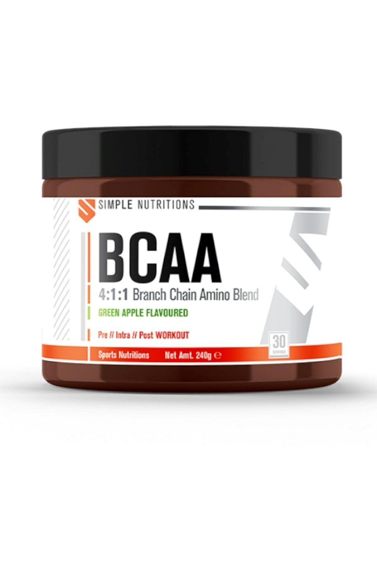 Simple Nutritions BCAA 4:1:1 Yeşil Elma Aromalı 240gr (30 Servis)