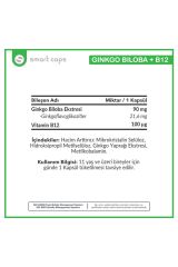 Smartcaps Ginkgo Biloba Vitamin B12 60 Kapsül