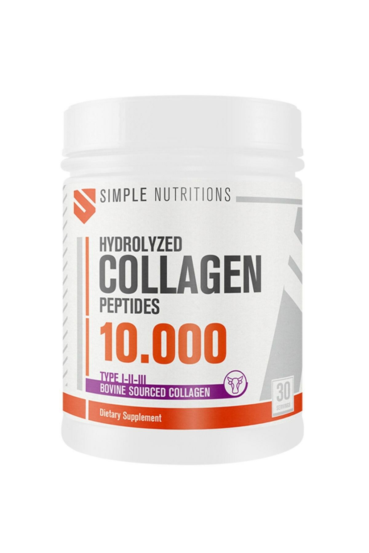 Simple Nutritions Hydrolyzed Collagen (Kolajen) Type I-II-III Aromasız 300 gr