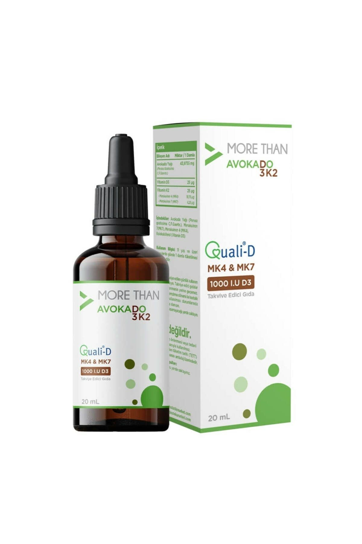 More Than Avokado D3K2 20 ml Damla