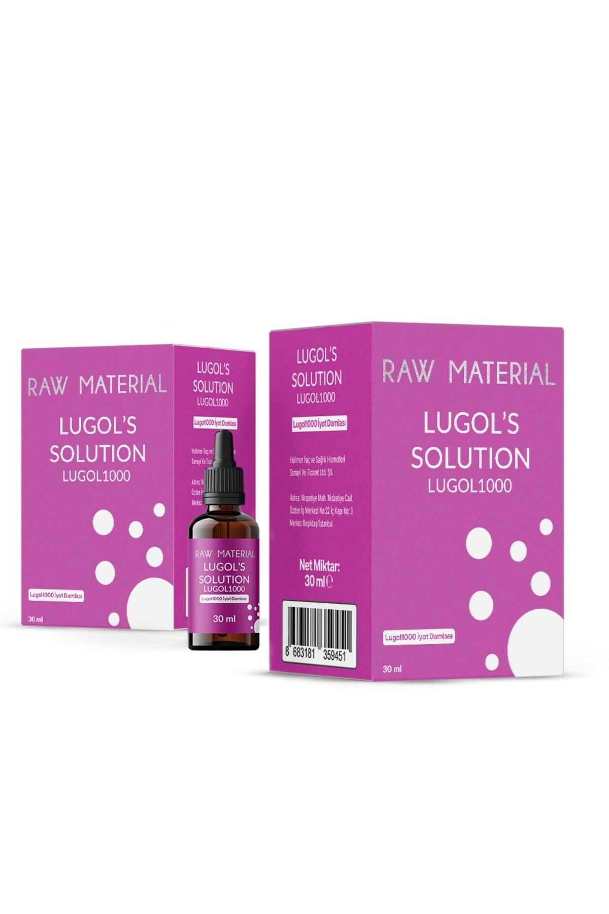 Raw Material Lugol Solüsyon 1000 İyot 30 ml