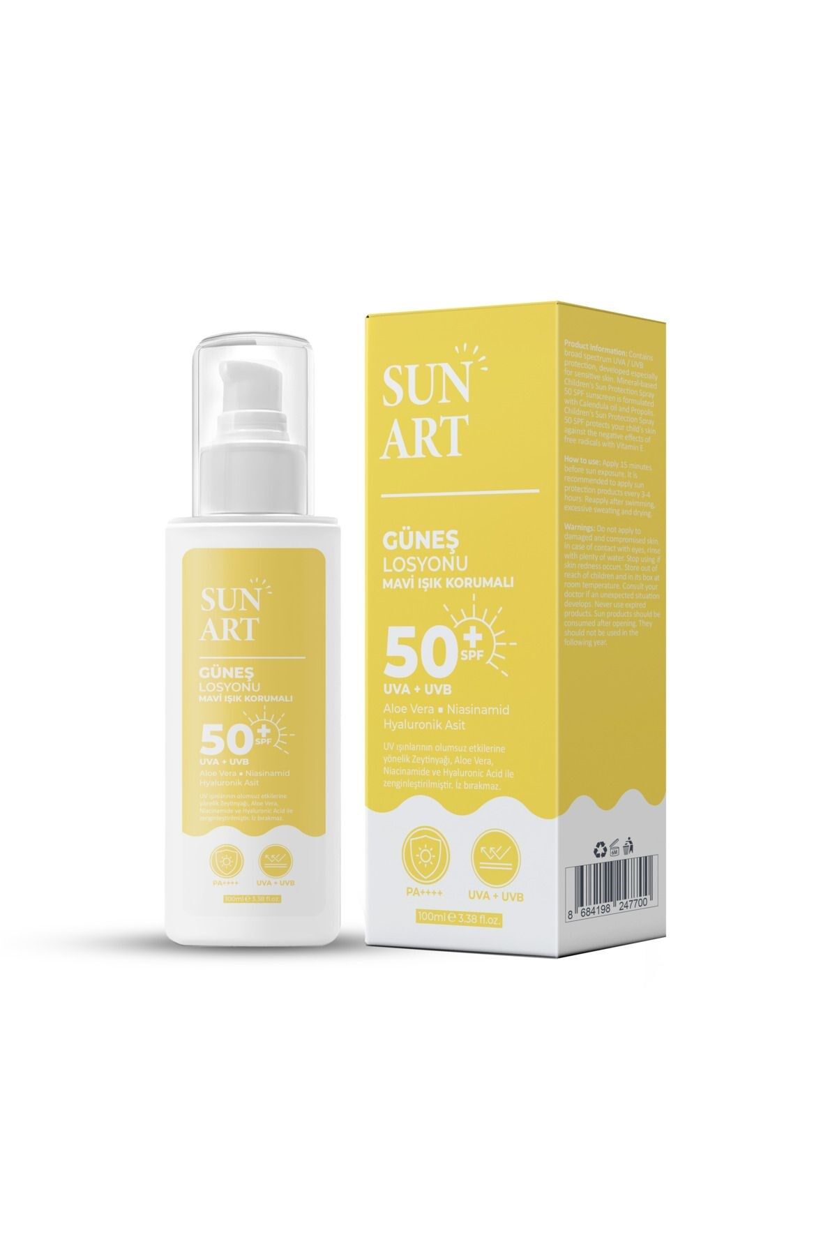 SunART Leke Karşıtı Güneş Kremi SPF 50+